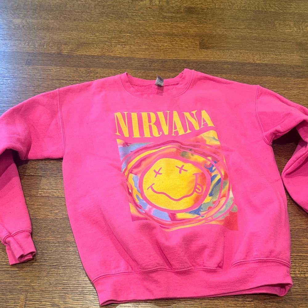 Pink Nirvana Graphic Sweatshirt